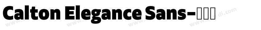 Calton Elegance Sans字体转换